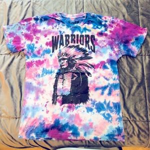 Nef Warriors tie-dye T-shirt size small runs big